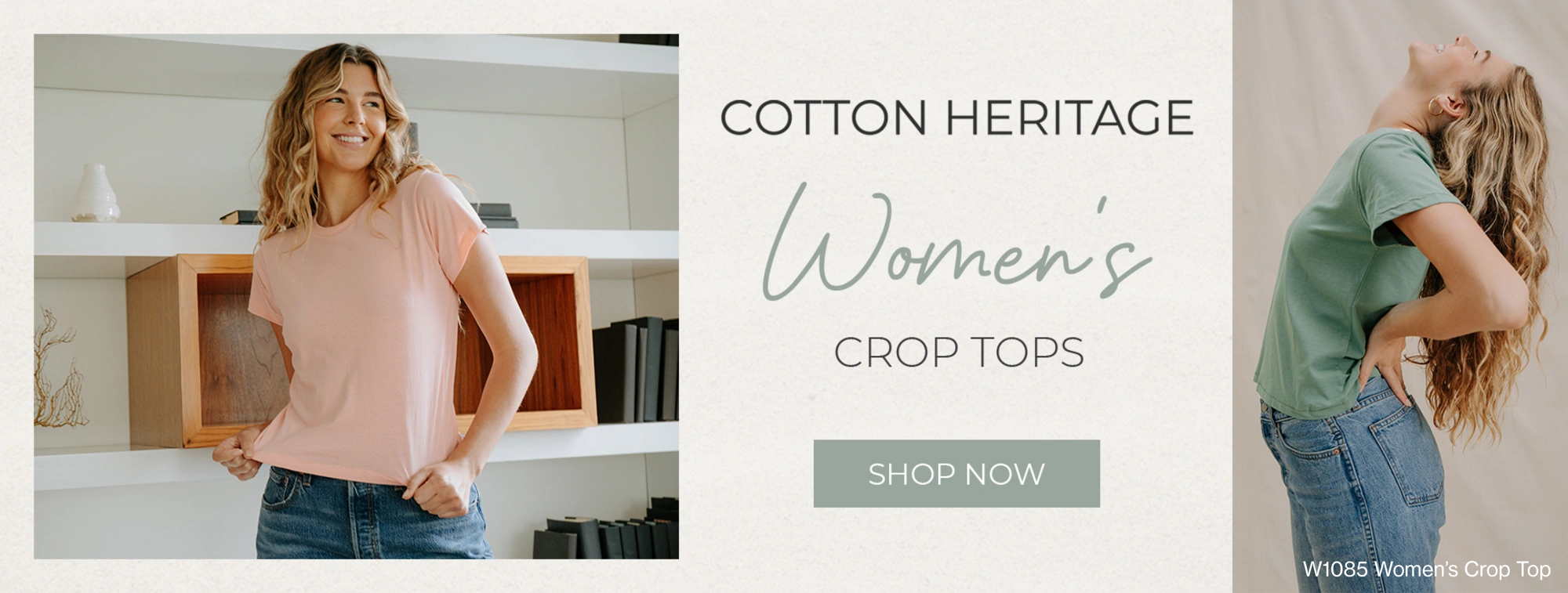 Cotton Heritage Women's Crop Tops