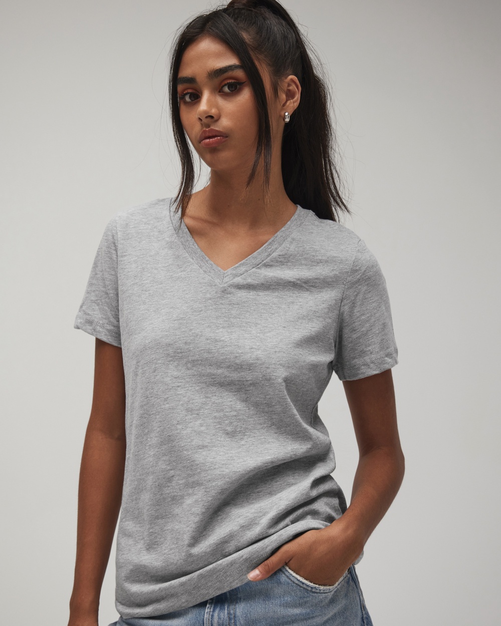 Bella+Canvas 6405, Relaxed Jersey V-Neck Tee