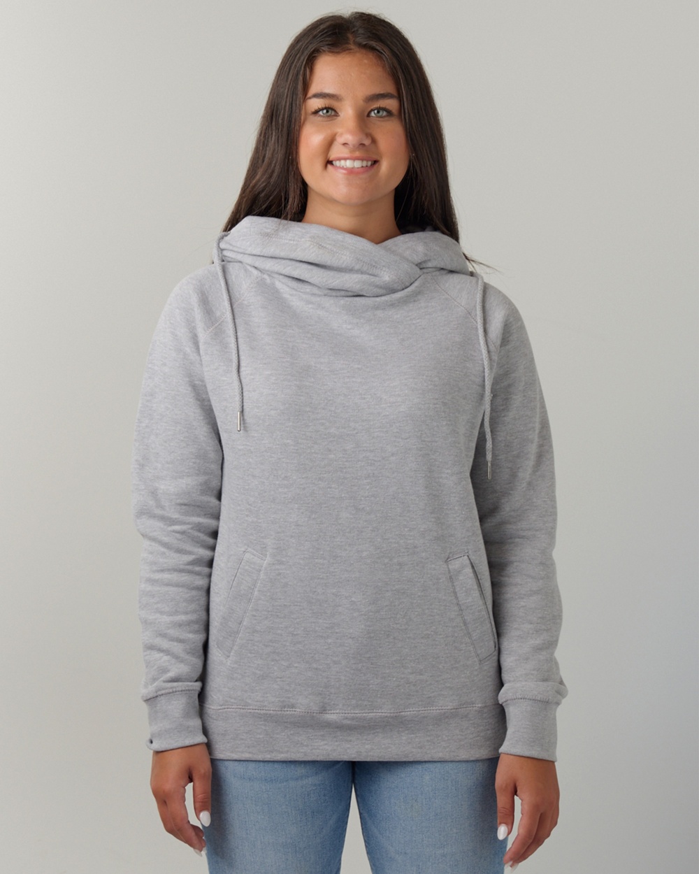 Enza® 32979 Ladies Classic Fleece Funnel Neck Pullover Hood - Wholesale  Apparel and Supplies