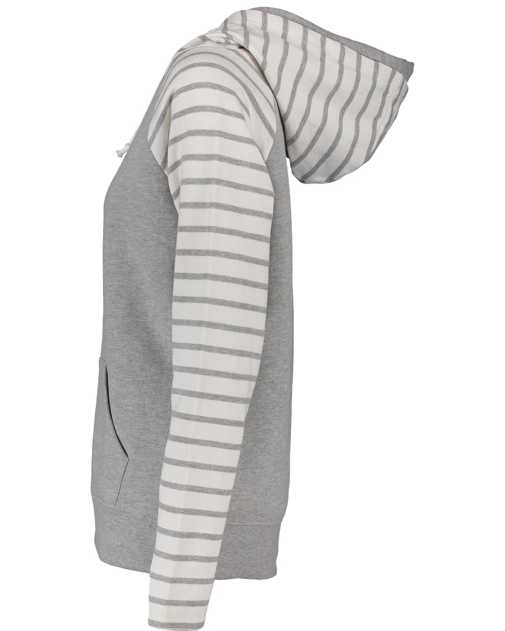 EZ383 - Ladies Stripe Double Hood Pullover - One Stop