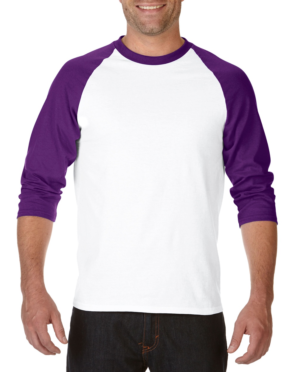 Gildan® 5700 Heavy Cotton™ Adult 3/4 Raglan T-Shirt - Wholesale