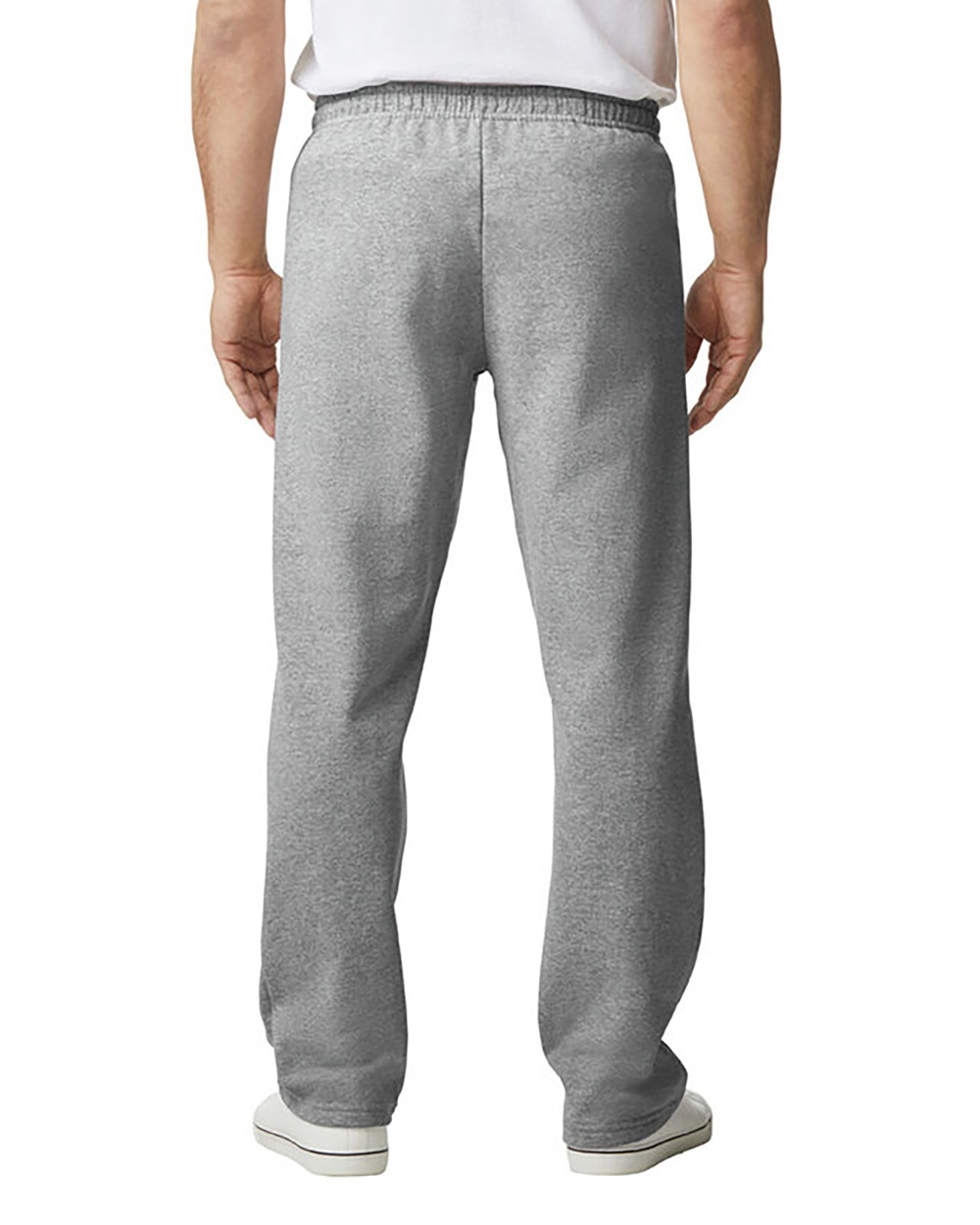 Gildan Cotton Drawstring Blank Plain Adult Sweatpants Fitted Bottom Light  Gray M