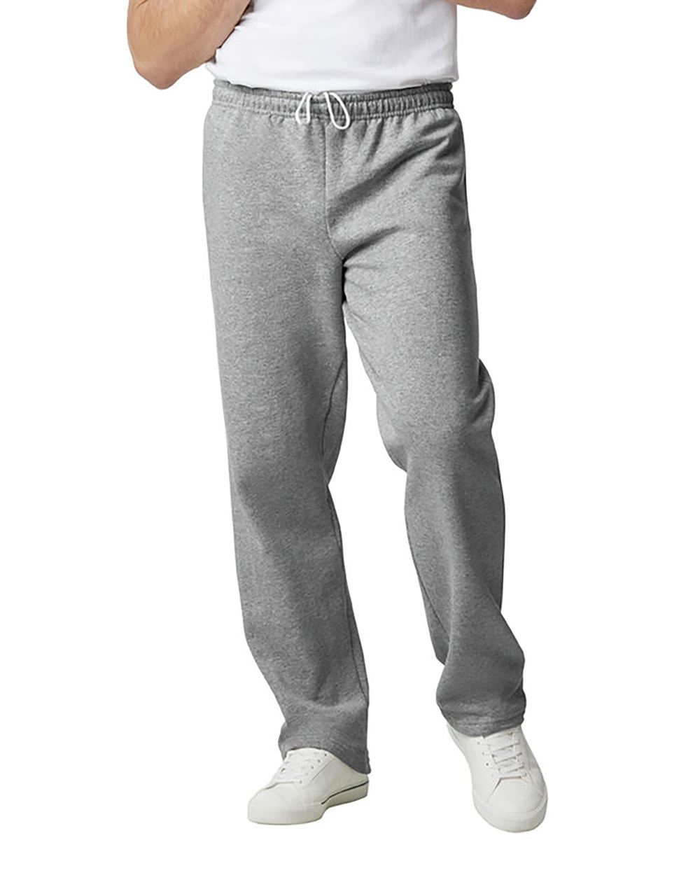 Gildan Men's Heavy Blend Open Hem Jog Sweatpants Sports Grey L