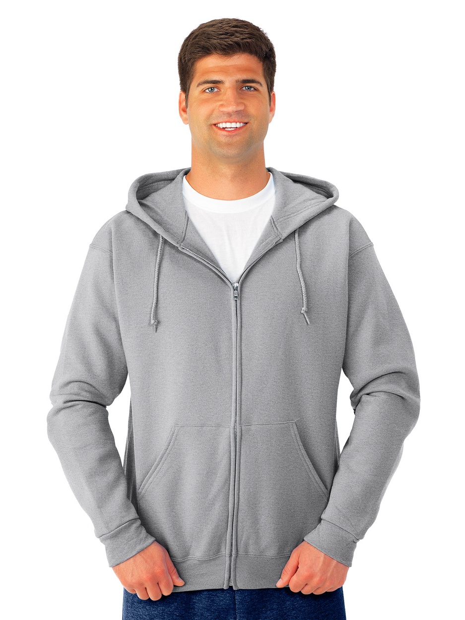 JERZEES® 993MR NuBlend® Unisex Full-Zip Hooded Sweatshirt - Wholesale ...