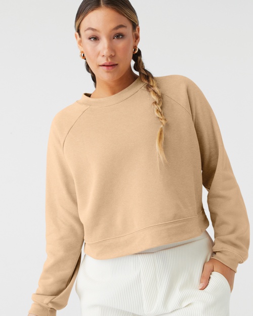 BELLA+CANVAS® 7505 Women's Raglan Pullover Fleece