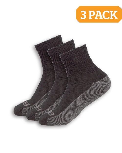 Berne Workwear® SK107 Men's Everyday Work Quarter Socks 3-Pack
