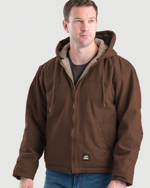 Berne Workwear® Dorset Sherpa Lined Hooded Work Coat
