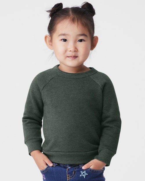BELLA+CANVAS® Toddler Sponge Fleece Raglan Sweatshirt