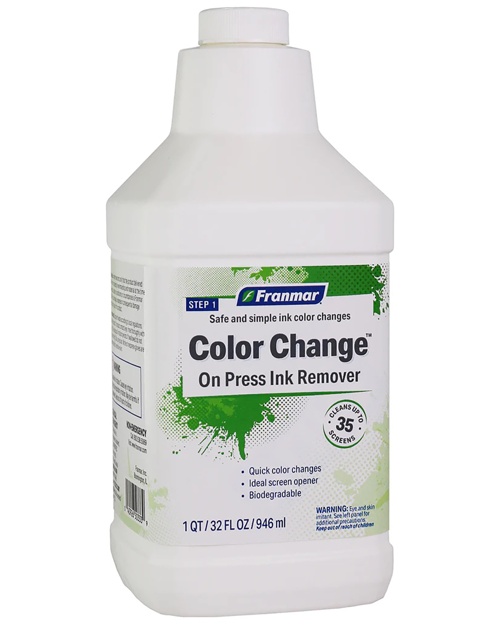 Franmar® 612RF Color Change™ On Press Ink Remover
