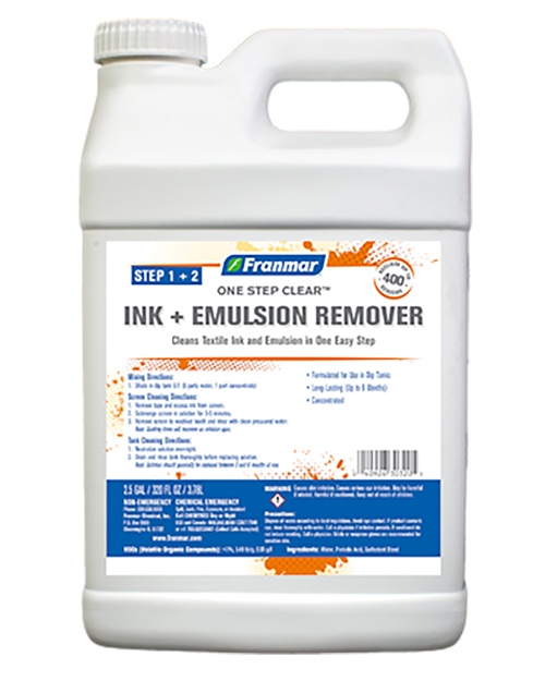 Franmar® OneStepClear One Step Clear Emulsion & Ink Remover