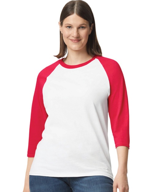 Gildan® 5700 Heavy Cotton™ Adult 3/4 Raglan T-Shirt