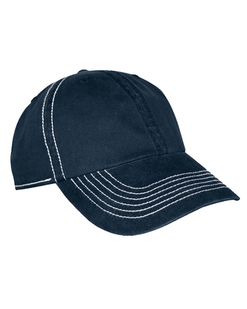 EastWest Embroidery 8360 Contrast Stitch Brushed Twill Cap
