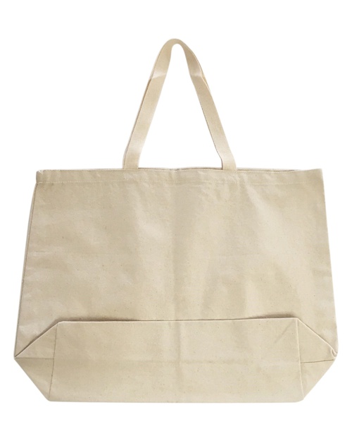 OAD® OAD108 Jumbo 12 oz Cotton Gusseted Tote