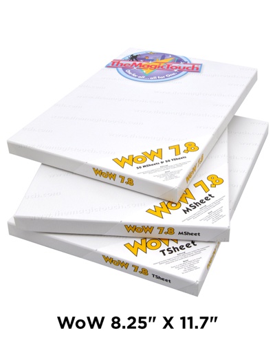 The Magic Touch 170194 WoW 7.8 Weedless Dark Garment Transfer Paper - Small