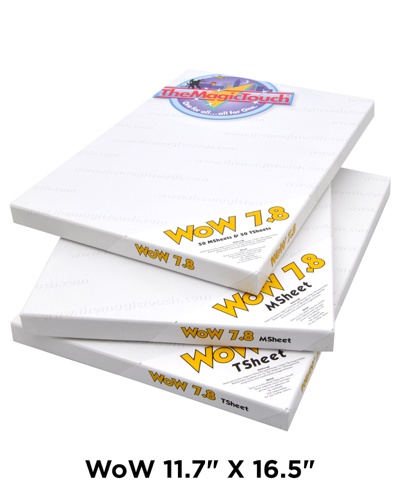 The Magic Touch 170112 WoW 7.8 Weedless Dark Garment Transfer Paper - Large