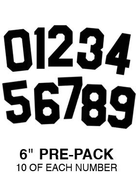 One Stop Supplies MLPPK6 6 inch Prepack Heat Seal Numbers