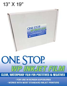 One Stop WP13X19 WP Inkjet Film (waterproof) 13 x 19