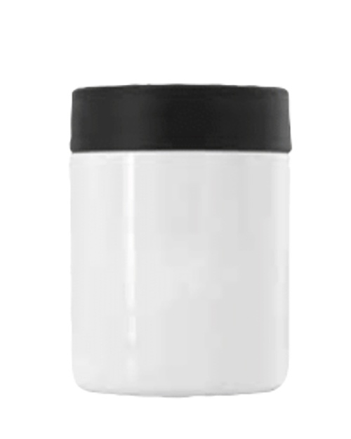 One Stop 238064 Stainless Steel 350ml Double Wall Can Cooler - White/Black