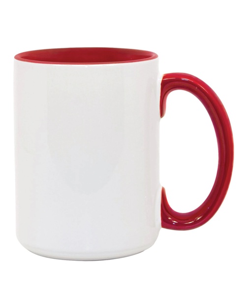 One Stop 21567 Sublimatable Ceramic Mug w/Contrast Color Inner/Handle & Orca Coating