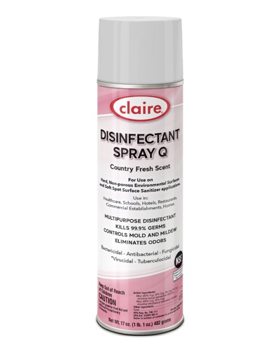 Sprayway CL1001 Claire Disinfectant Spray Q Country Fresh Scent