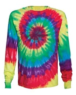 Dyenomite Apparel® Youth Long Sleeve Multi-Spiral Tee