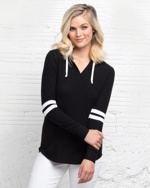 Enza® 37179 Ladies Varsity Fleece Pullover Hood - Wholesale