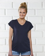 EZ023 - Ladies Essential Relaxed V-Neck Tee - One Stop