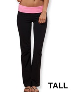 Enza® Ladies Fold Over Yoga Pant - Tall