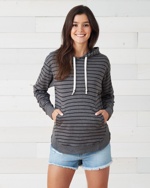 Enza® Ladies Lightweight Stripe Pullover Hood