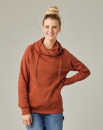 Enza 37379 - Ladies Varsity Double Hood Sweatshirt $22.42