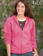 Enza® Ladies Classic Fleece Full Zip Hood - Tall