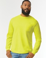 Gildan® Ultra Cotton® Adult Long Sleeve T-Shirt with Pocket