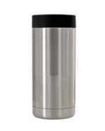 One Stop Stainless Steel 600ml Double Wall Can Cooler - Black/Silver