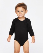 Rabbit Skins® Infant Long Sleeve Baby Rib Bodysuit