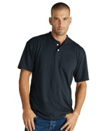 Soffe® Adult 2-Button 50/50 Henley