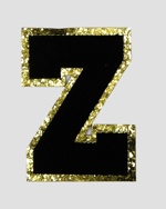 One Stop GLZ2 Varsity Glitter Patch Z 2"