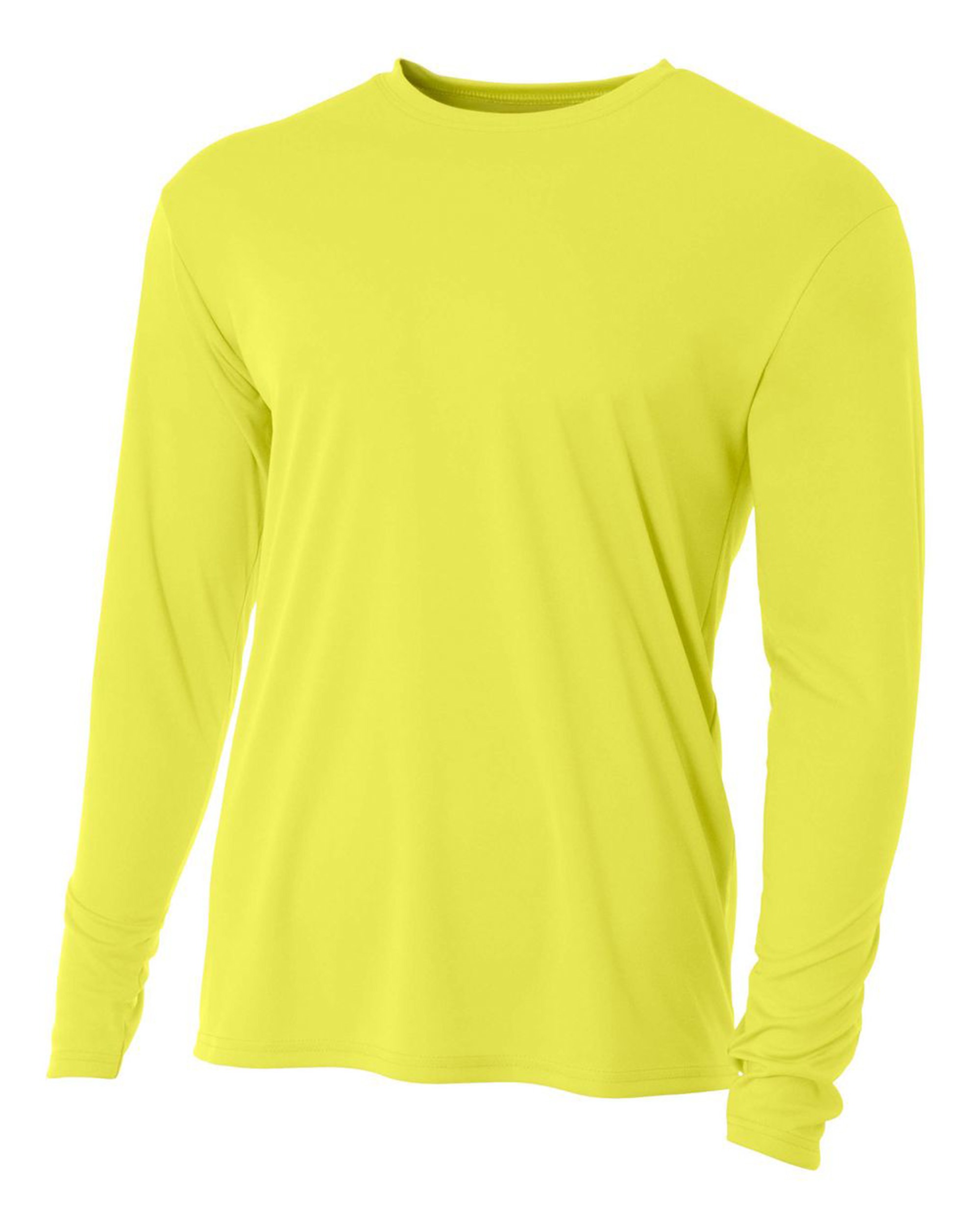 Long Sleeve Tee Shirt Safety Yellow