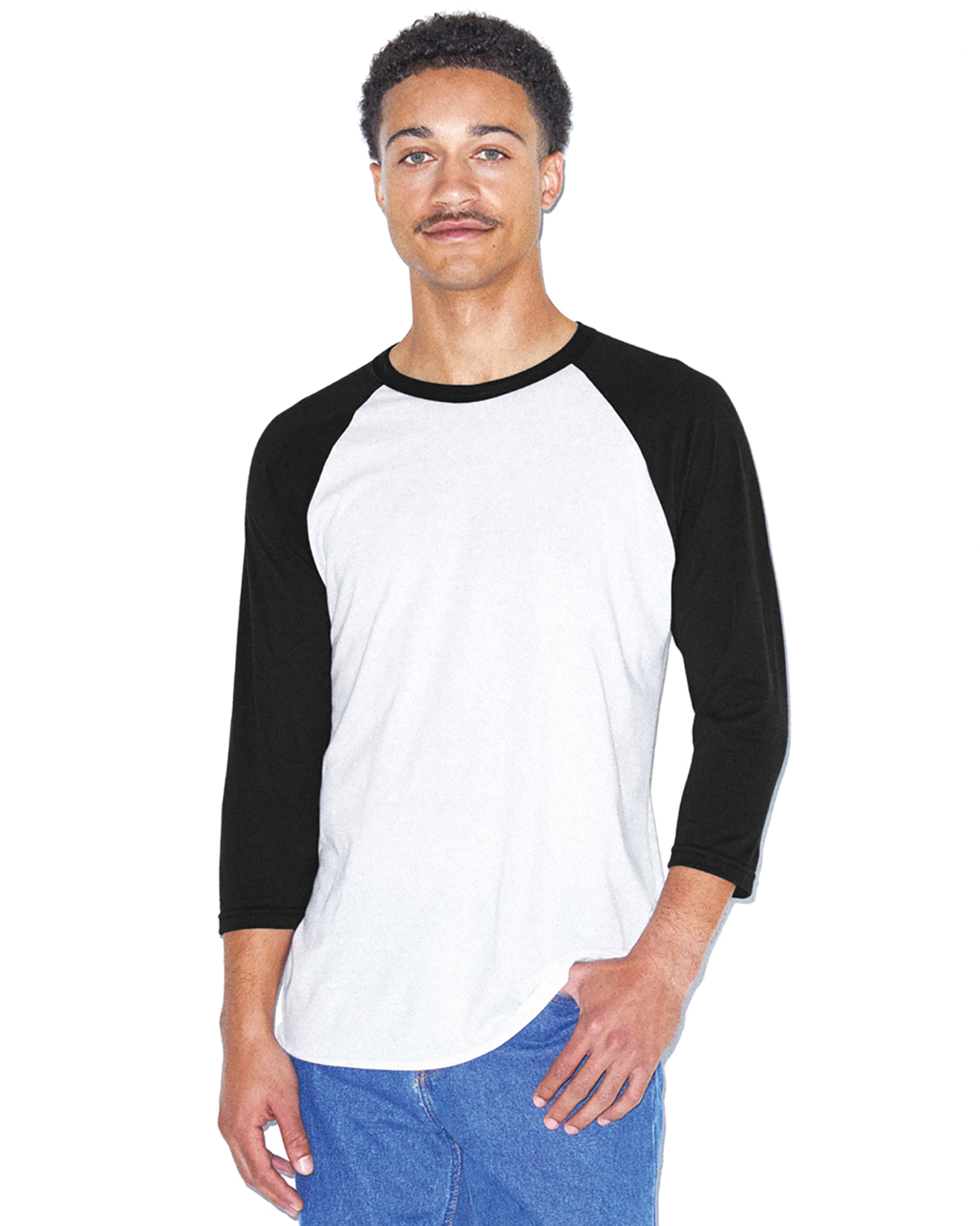 AR230 - Unisex Poly-Cotton 3/4 Sleeve Raglan T-Shirt - One Stop