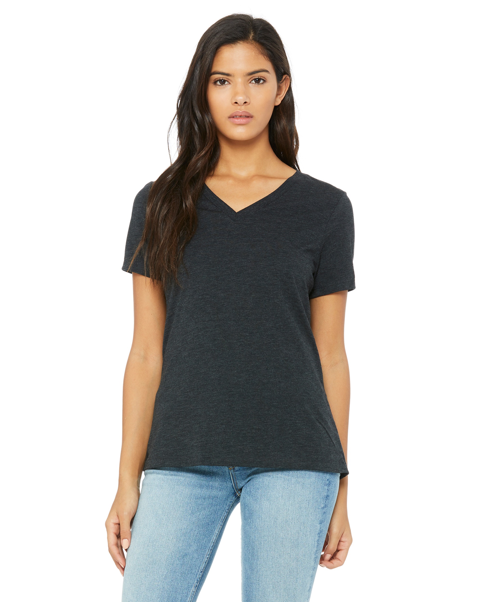 BELLA+CANVAS® 6415 Women's Relaxed Triblend Short Sleeve V-Neck Tee