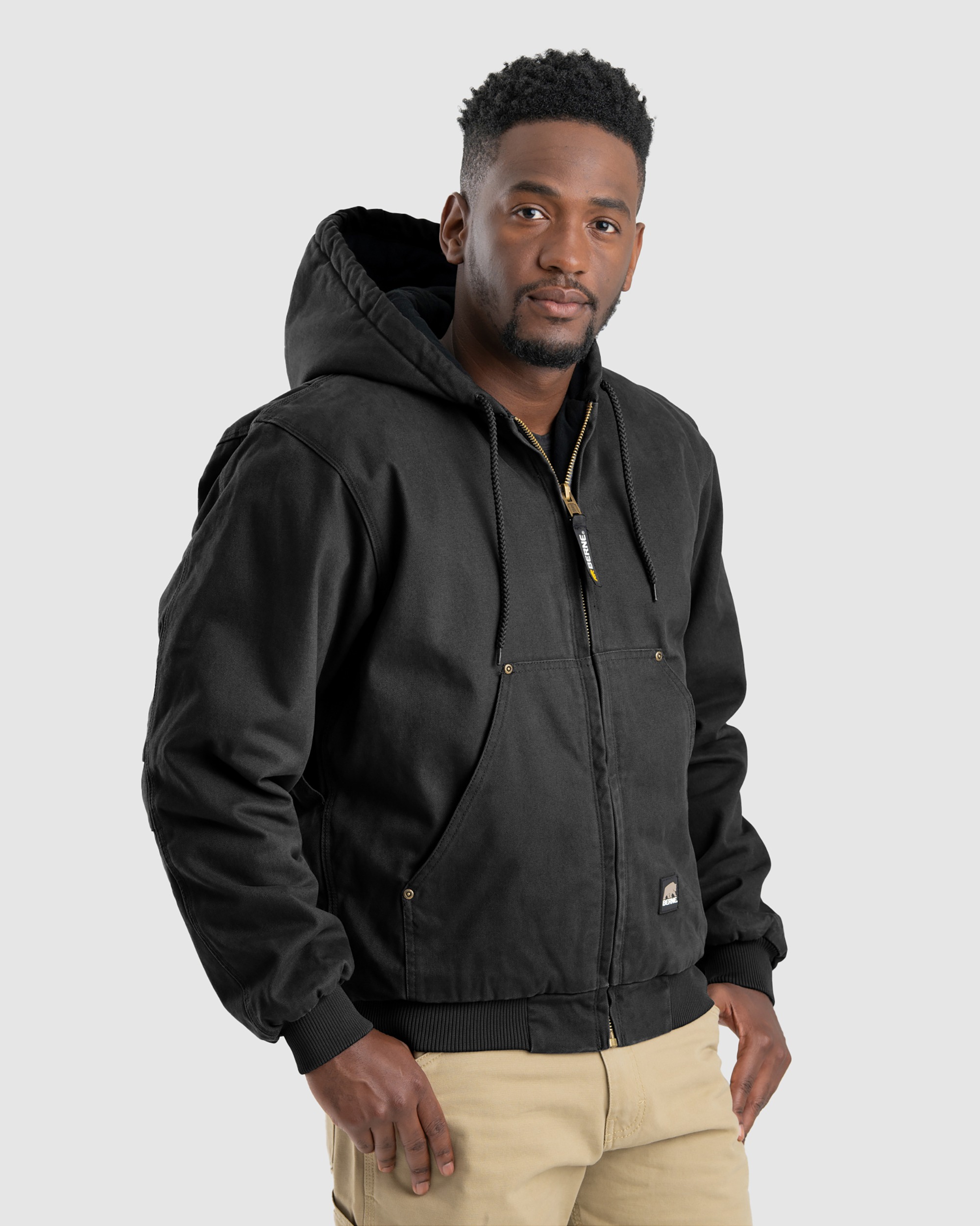 Berne Workwear® HJ375 Highland Washed Hooded Jacket