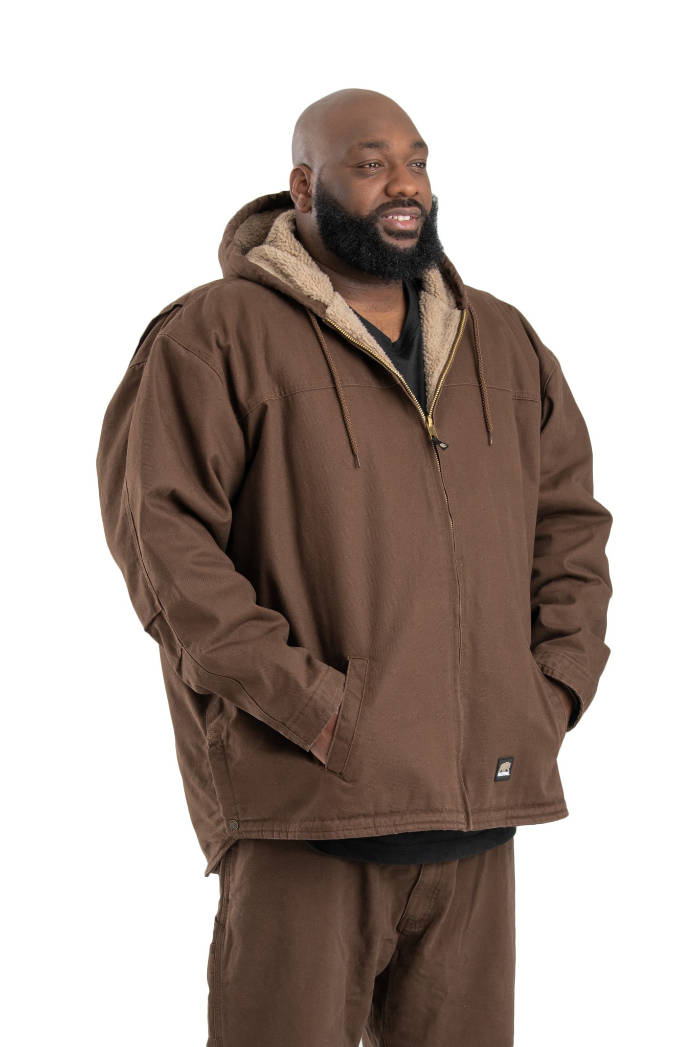 Berne Workwear® HJ626 Dorset Sherpa Lined Hooded Work Coat