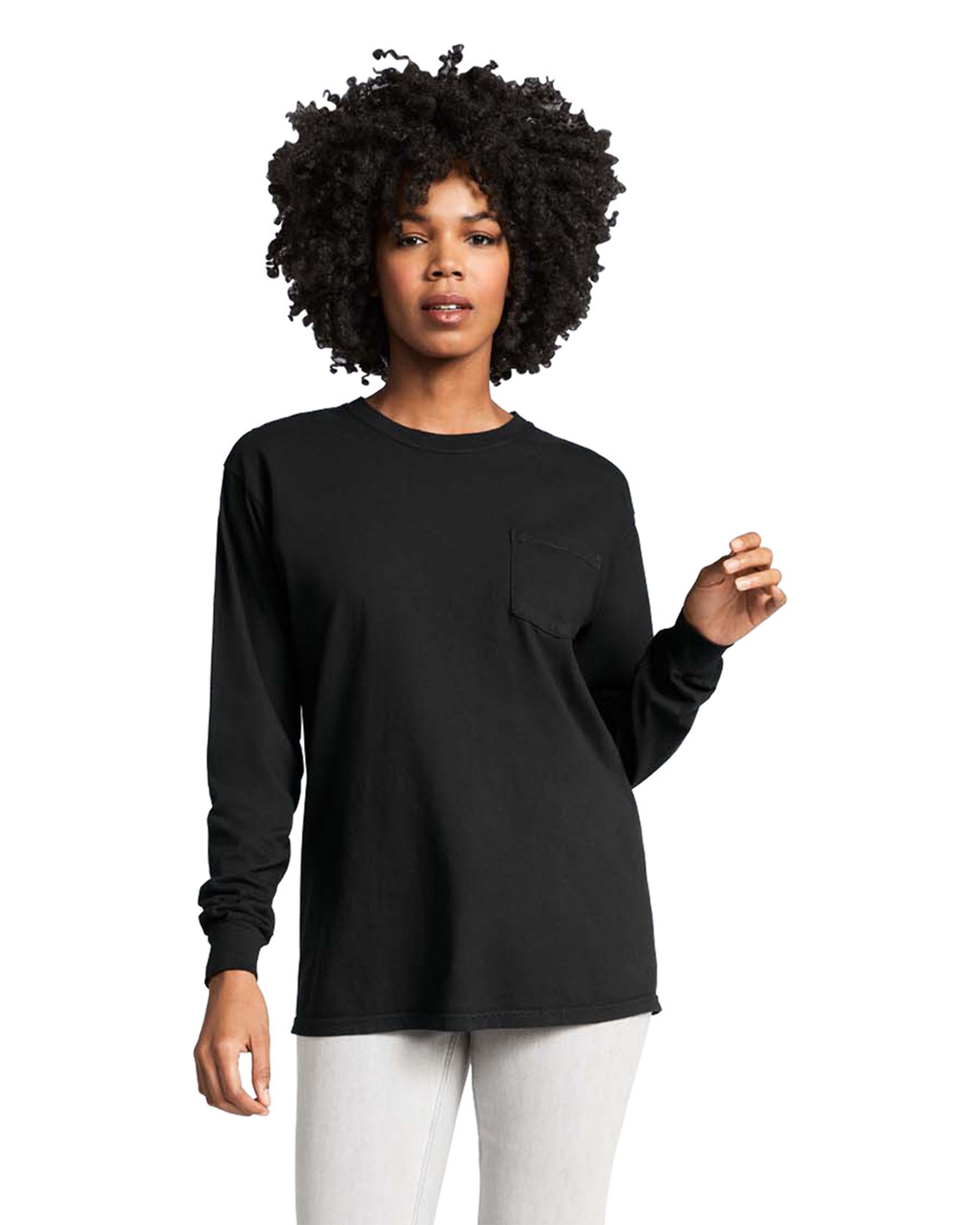 Comfort Colors® 4410 Heavyweight Adult Long Sleeve Pocket T-Shirt