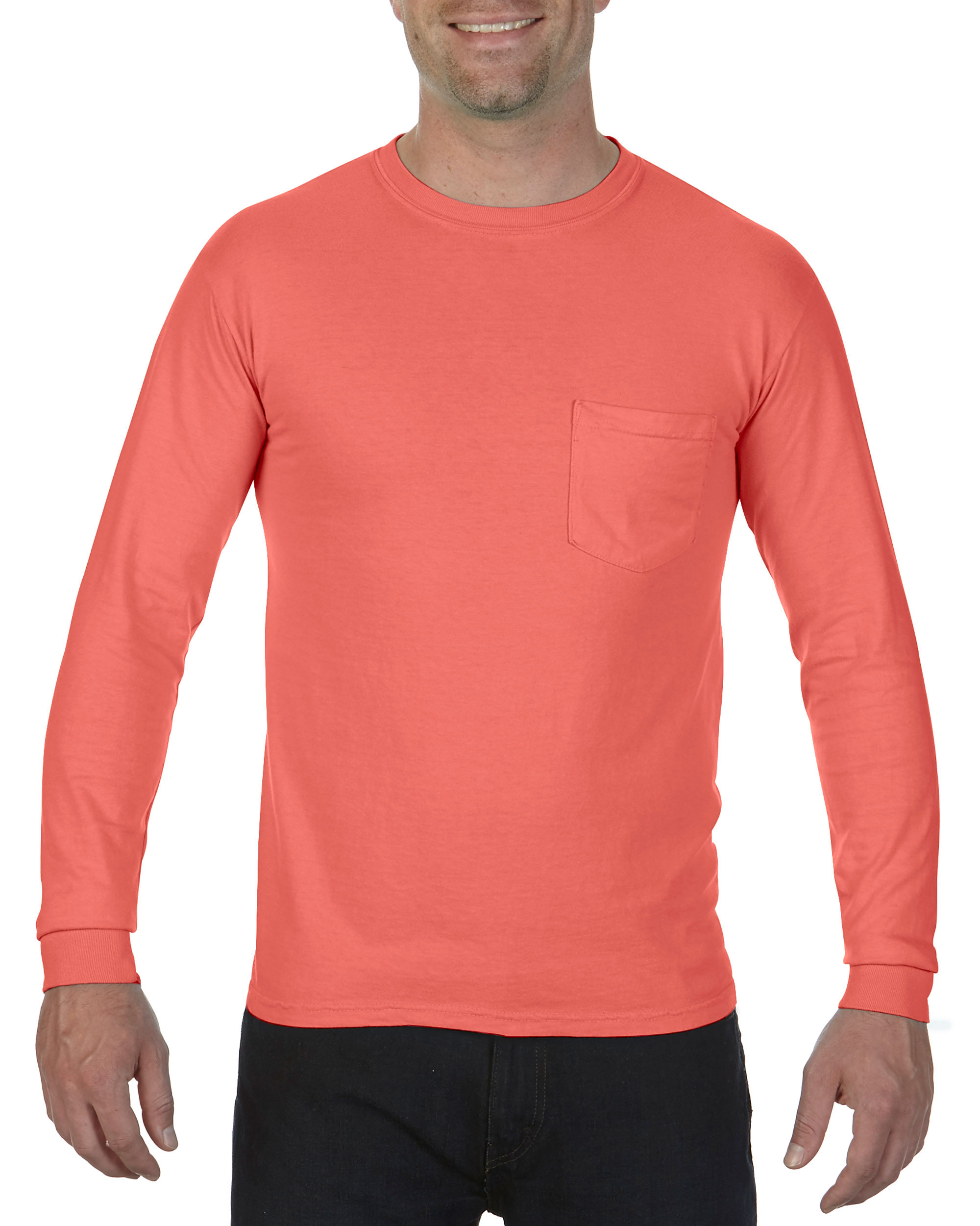 Comfort Colors® 4410 Heavyweight Adult Long Sleeve Pocket T-Shirt