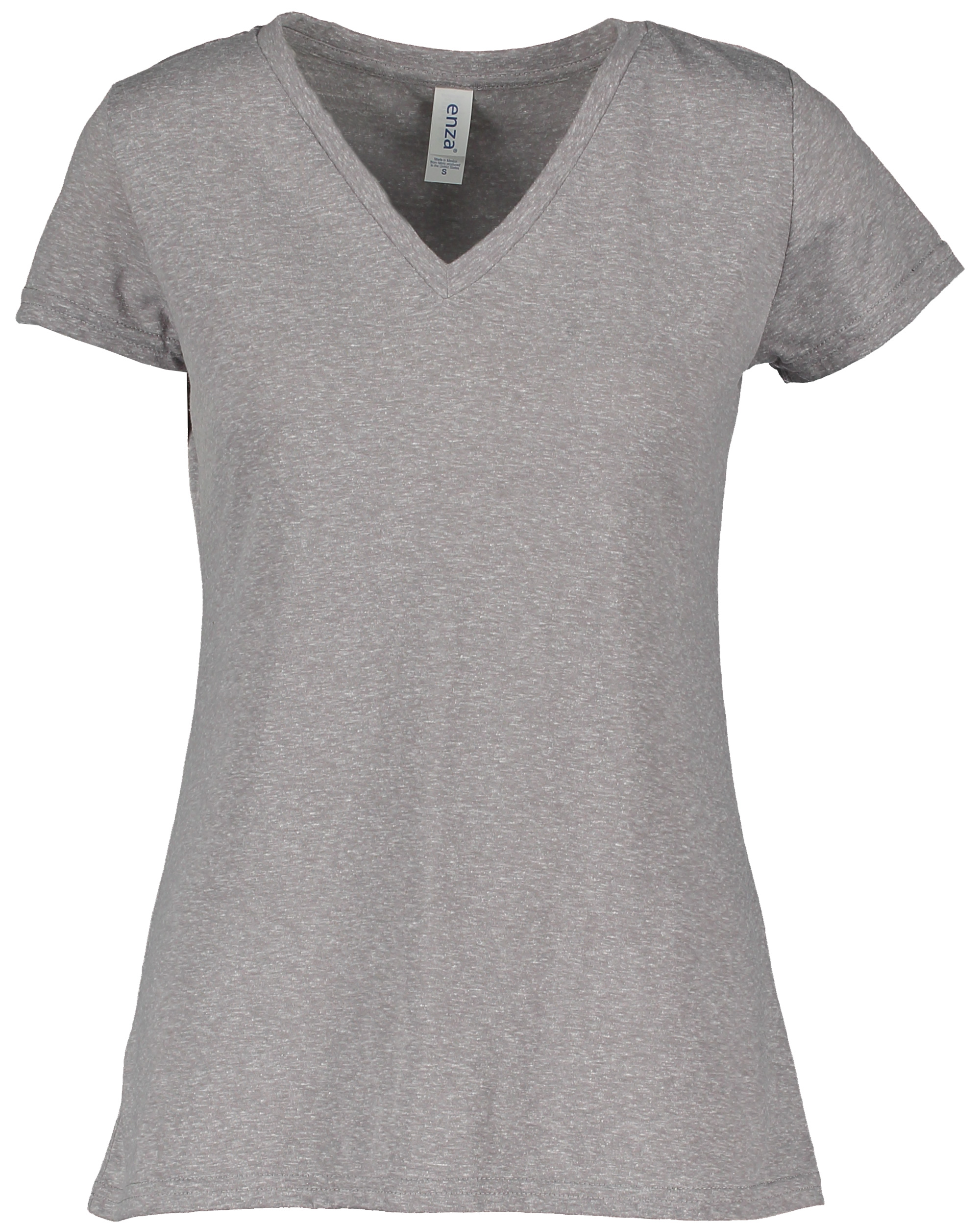 Enza® 01279 Ladies Mélange V-Neck Tee, shown in Athletic Heather