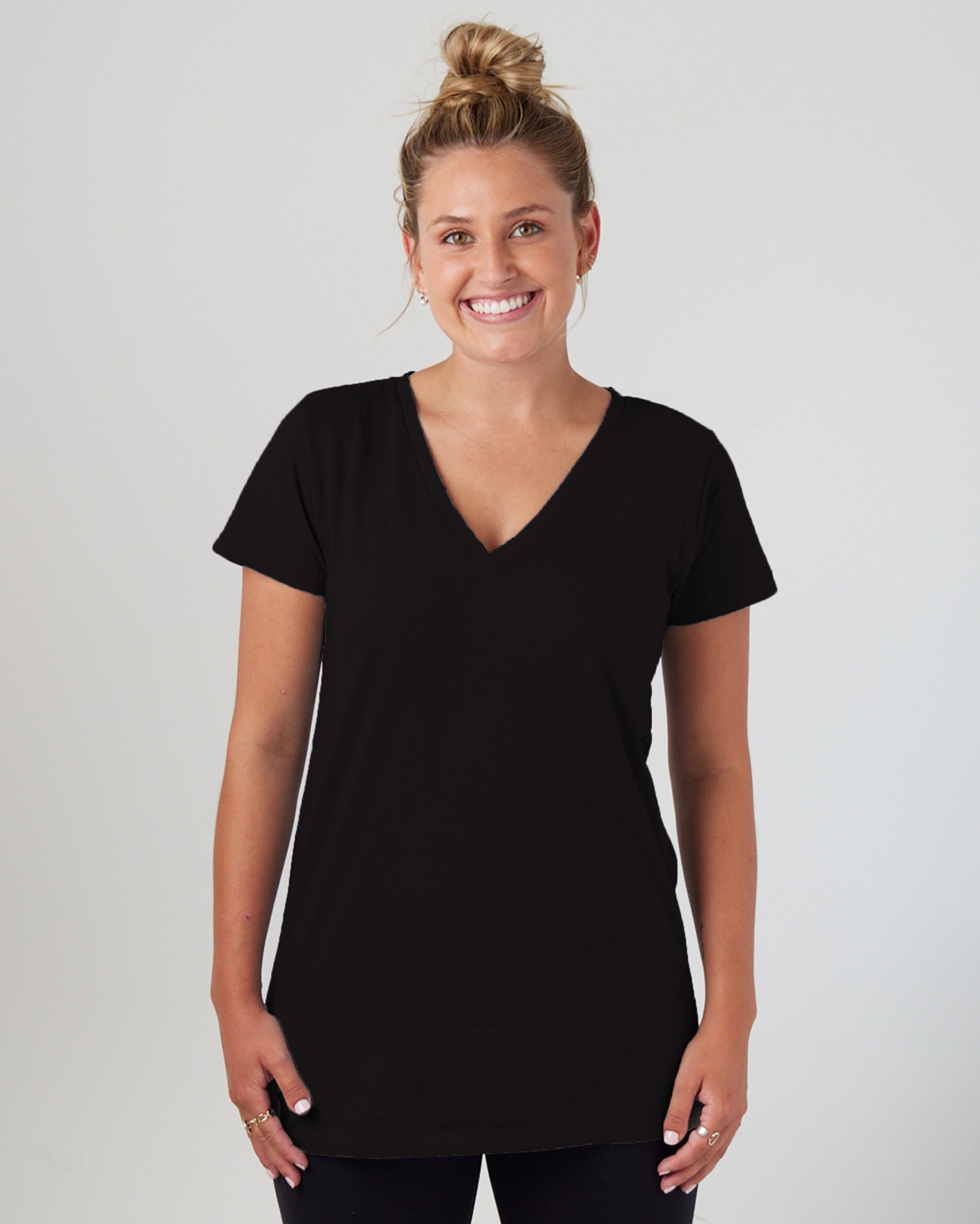 Enza® 02379 Ladies Essential Relaxed V-Neck Tee