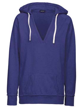 Enza® 39379 Ladies Fleece Deep V Pullover Hood