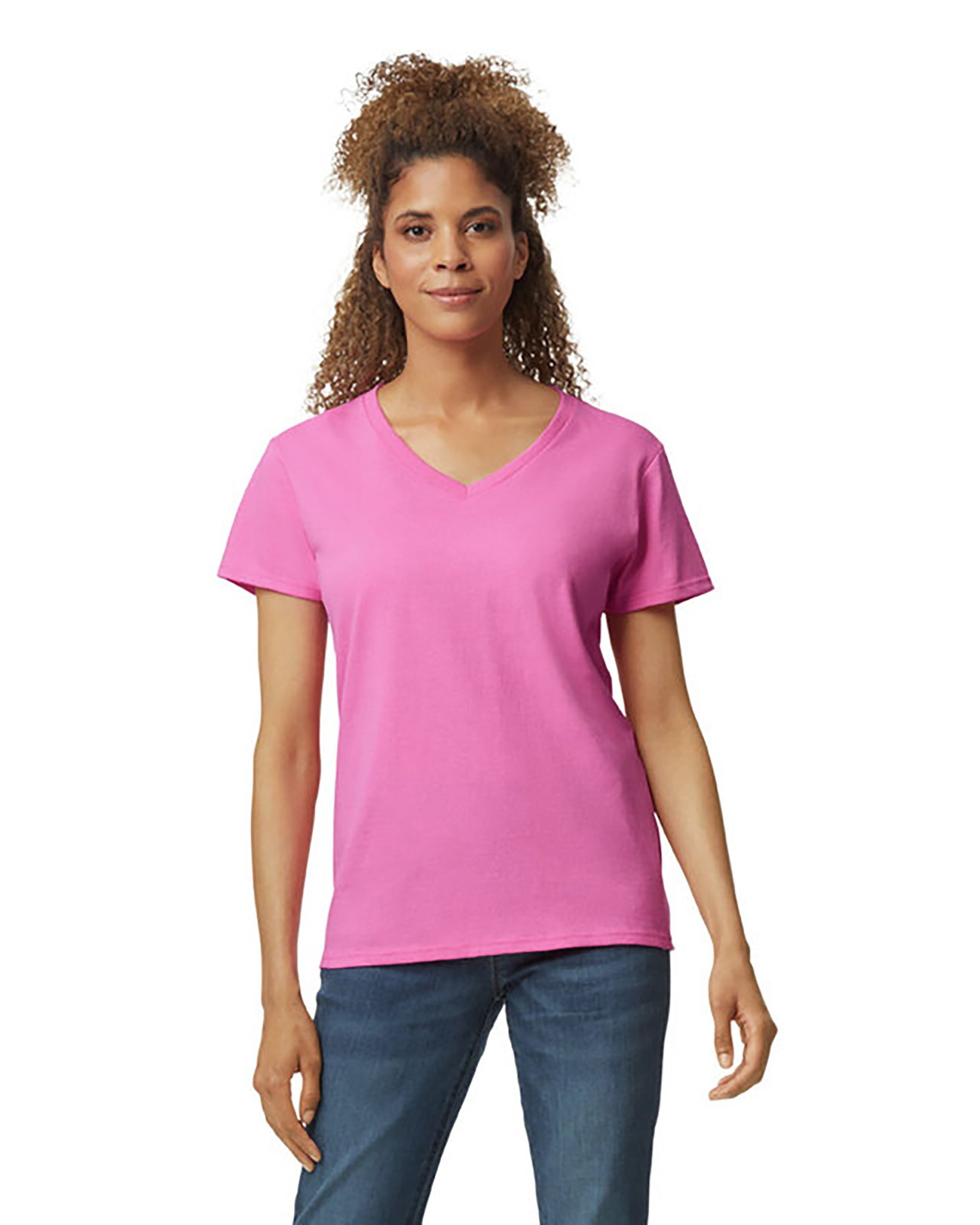 Gildan® 5V00L Heavy Cotton™ Women's V-Neck T-Shirt