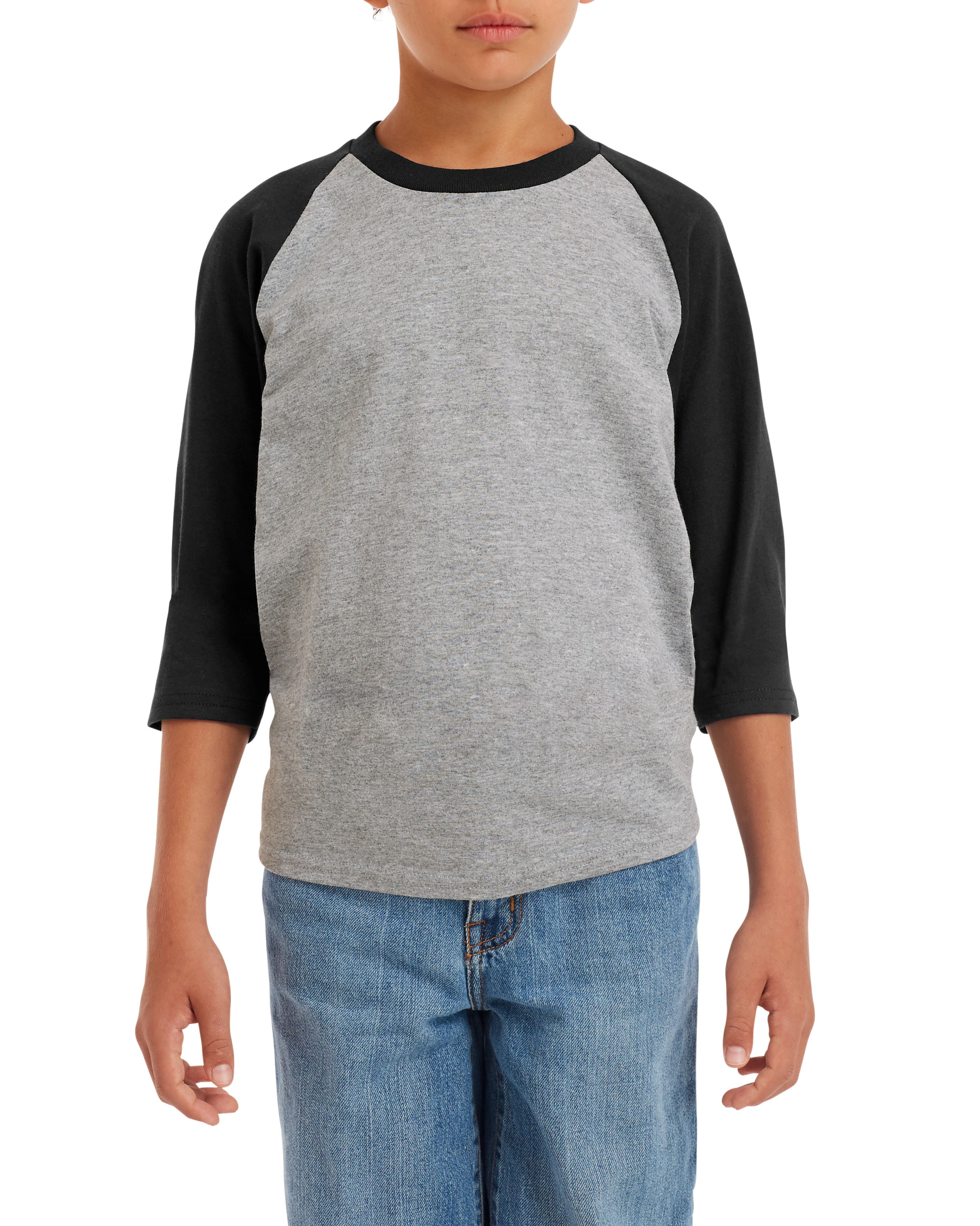 Gildan® 5700B Heavy Cotton™ Youth 3/4 Raglan T-Shirt