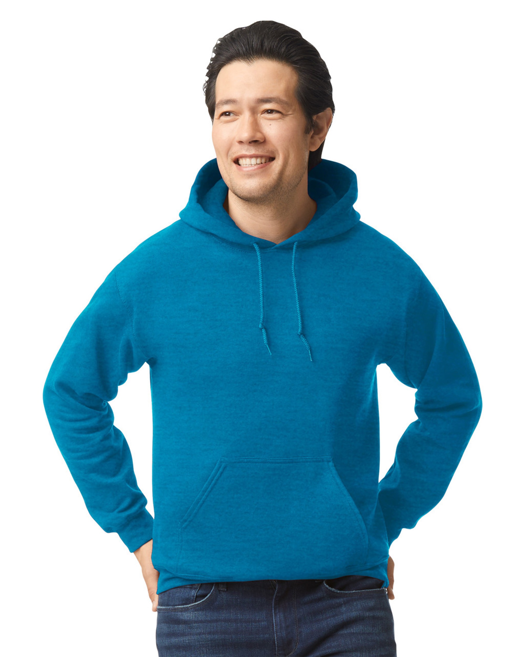 Gildan® 18500 Heavy Blend™ Adult Hooded Sweatshirt, shown in Antique Sapphire