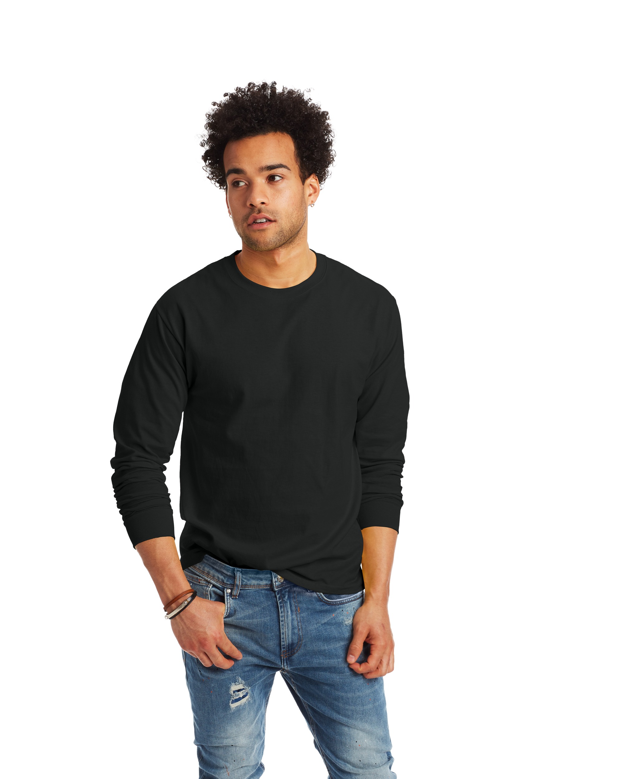 Hanes® 5586 Authentic-T Long Sleeve T-Shirt